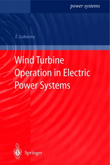Cover of Wind Turbine Operation in Electric Power Systems