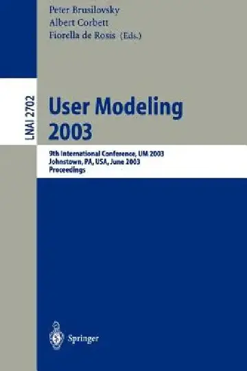 Cover of User Modeling 2003