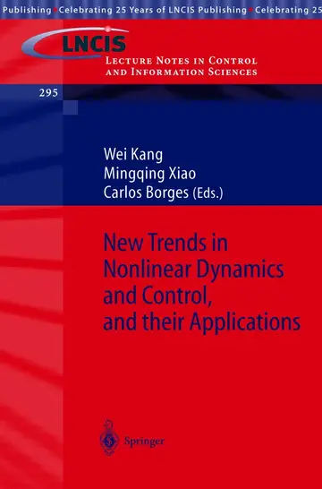 Cover of New Trends in Nonlinear Dynamics and Control, and their Applications