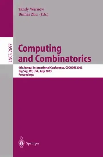 Cover of Computing and Combinatorics