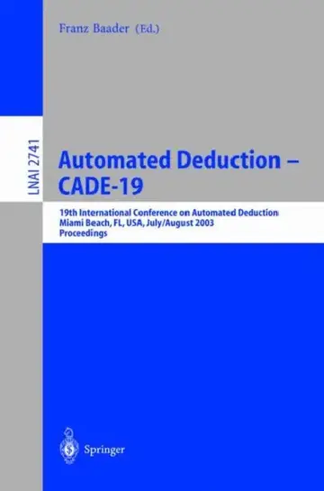 Cover of Automated Deduction - Cade-19
