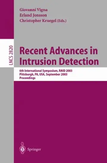 Cover of Recent Advances in Intrusion Detection
