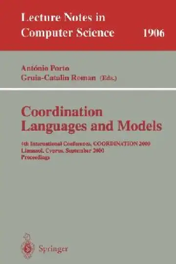 Cover of Coordination Languages and Models