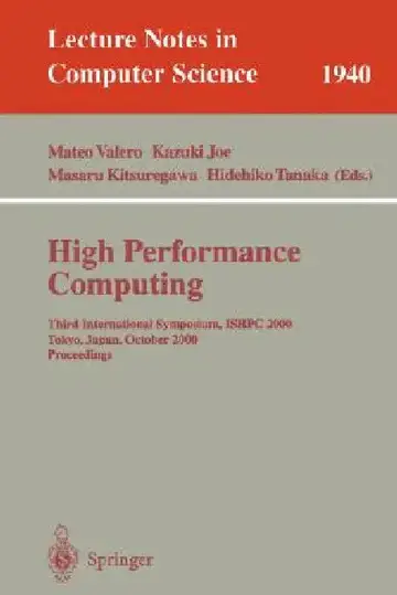 Cover of High Performance Computing