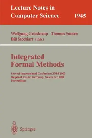 Cover of Integrated Formal Methods