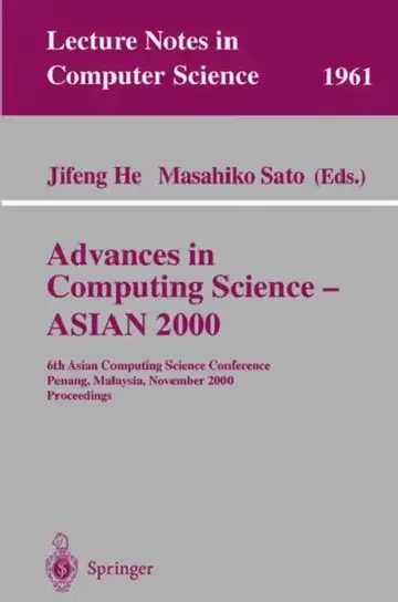 Cover of Advances in Computing Science - Asian 2000