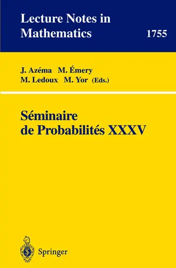 Cover of Seminaire De Probabilities Xxxv