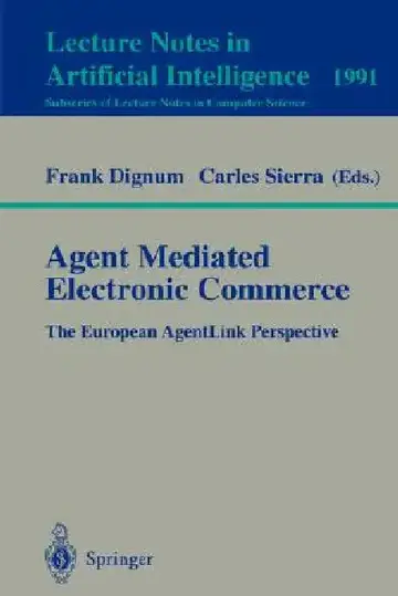 Cover of Agent Mediated Electronic Commerce