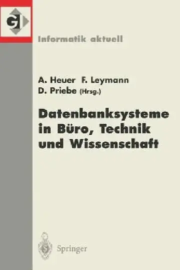 Cover of Datenbanksysteme in Büro, Technik Und Wissenschaft