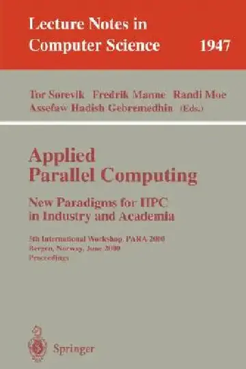 Cover of Applied Parallel Computing. New Paradigms for HPC in Industry and Academia