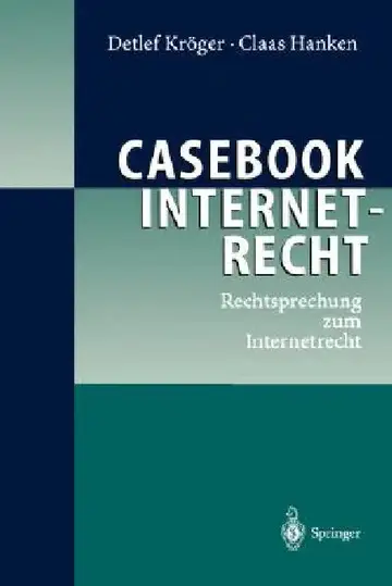 Cover of Casebook Internetrecht