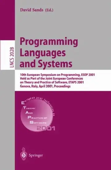 Cover of Programming Languages and Systems