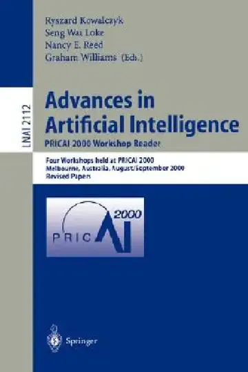 Cover of Advances in Artificial Intelligence. Pricai 2000 Workshop Reader