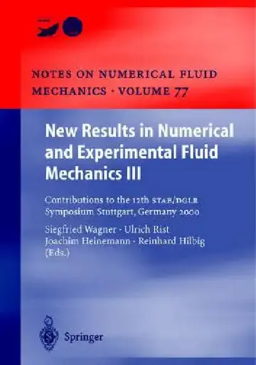 Cover of New Results in Numerical and Experimental Fluid Mechanics III
