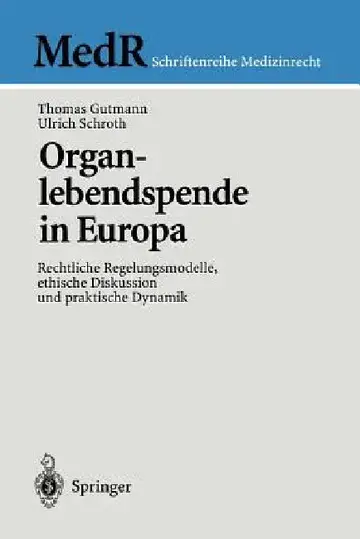 Cover of Organlebendspende in Europa