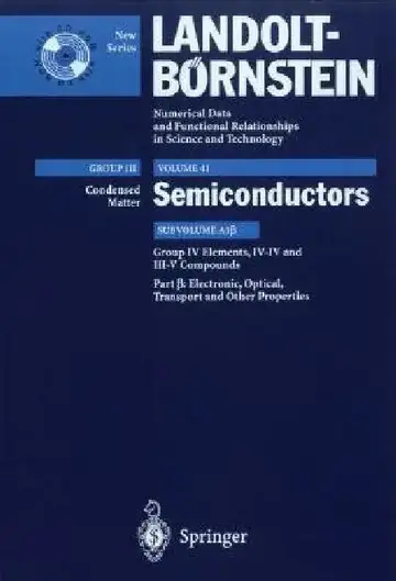 Cover of Electronic, Transport, Optical and Other Properties