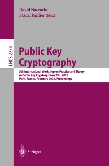 Cover of Public Key Cryptography