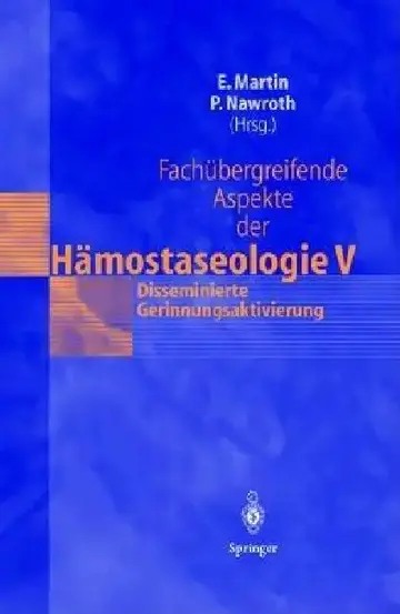 Cover of Fachübergreifende Aspekte Der Hämostaseologie V