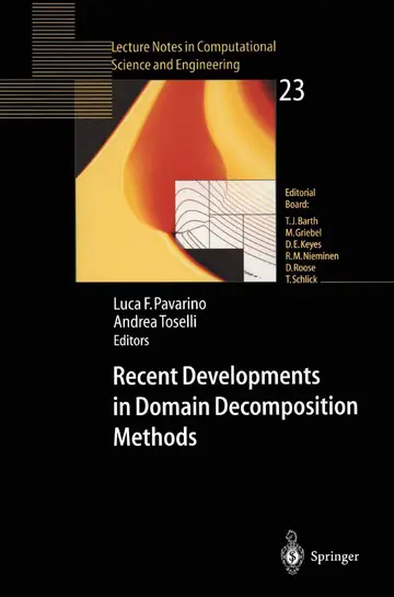 Cover of Recent Developments in Domain Decomposition Methods