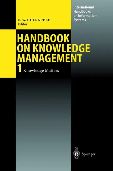 Cover of Handbook of Knowledge Management