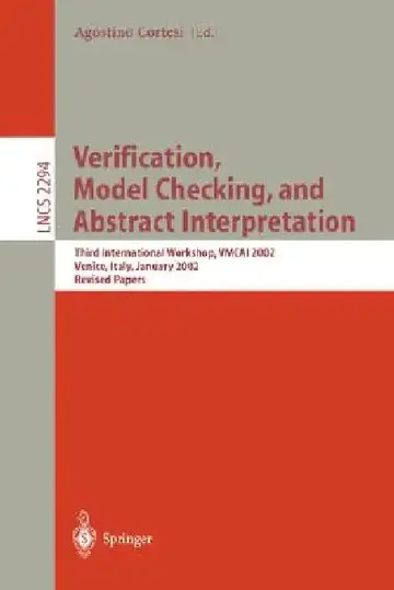 Cover of Verification, Model Checking, and Abstract Interpretation