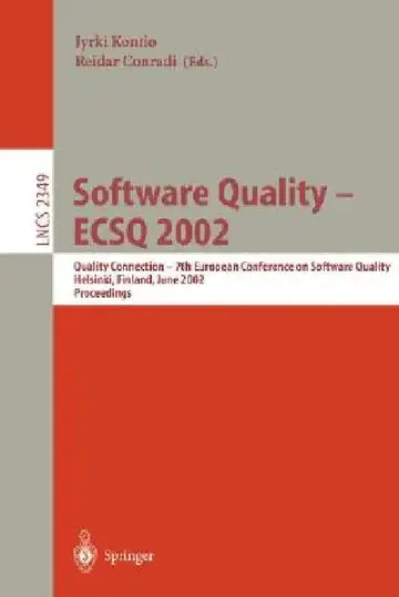 Cover of Software Quality - Ecsq 2002