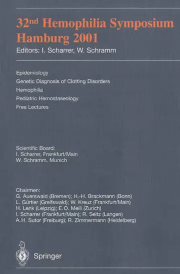 Cover of 32nd Hemophilia Symposium