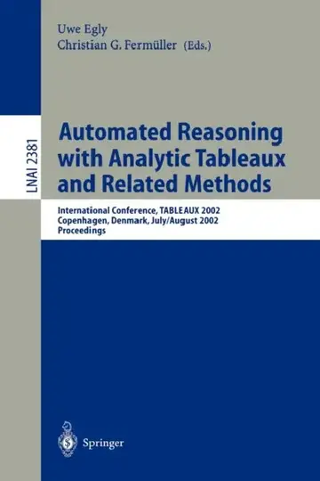 Cover of Automated Reasoning with Analytic Tableaux and Related Methods