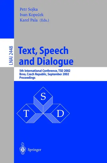 Cover of Text, Speech and Dialogue