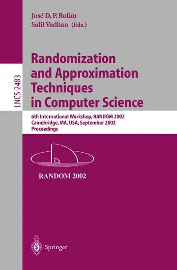 Cover of Randomization and Approximation Techniques in Computer Science