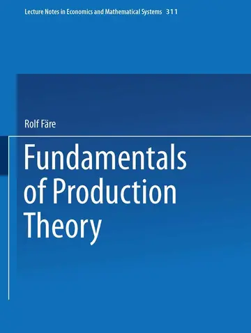 Cover of Fundamentals of Production Theory