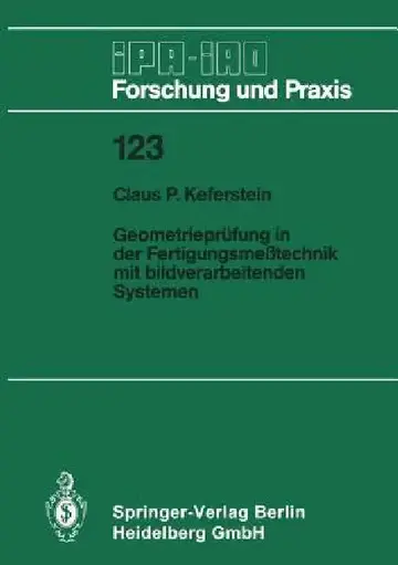 Cover of Geometrieprüfung in Der Fertigungsmeßtechnik Mit Bildverarbeitenden Systemen