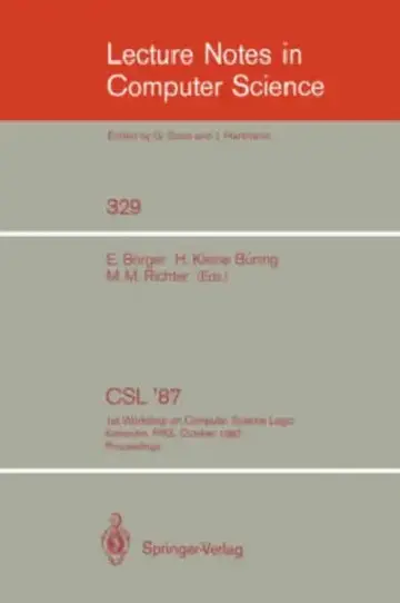 Cover of CSL '87