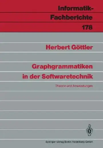 Cover of Graphgrammatiken in Der Softwaretechnik