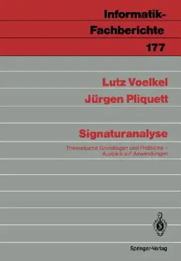 Cover of Signaturanalyse