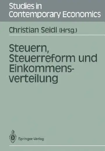 Cover of Steuern, Steuerreform Und Einkommensverteilung