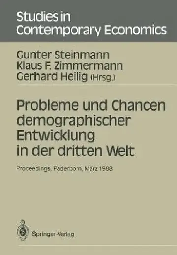 Cover of Probleme Und Chancen Demographischer Entwicklung in Der Dritten Welt