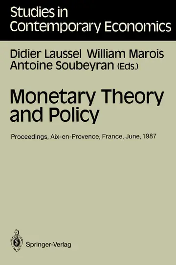Cover of Monetary Theory and Policy
