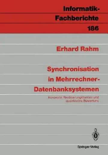 Cover of Synchronisation in Mehrrechner-Datenbanksystemen