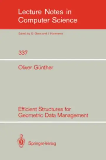 Cover of Efficient Structures for Geometric Data Management