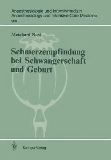Cover of Schmerzempfindung Bei Schwangerschaft Und Geburt