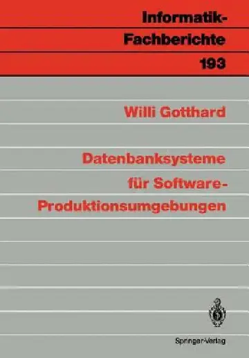Cover of Datenbanksysteme Für Software-Produktionsumgebungen
