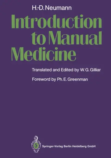 Cover of Introduction to Manual Medicine