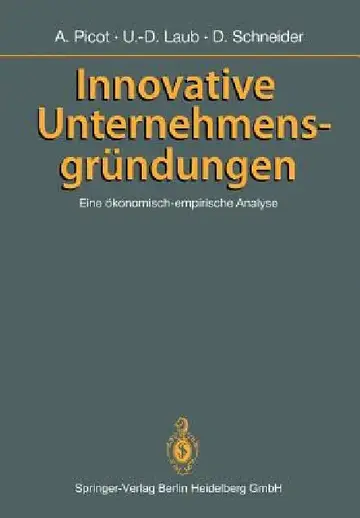 Cover of Innovative Unternehmensgründungen