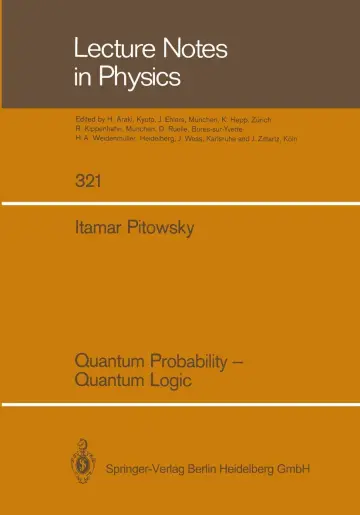 Cover of Quantum Probability - Quantum Logic