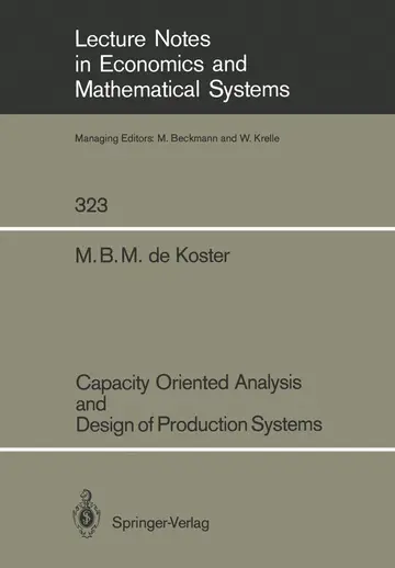 Cover of Capacity Oriented Analysis and Design of Production Systems