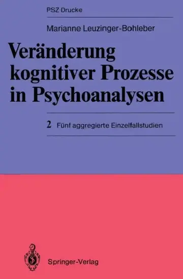 Cover of Veränderung Kognitiver Prozesse in Psychoanalysen