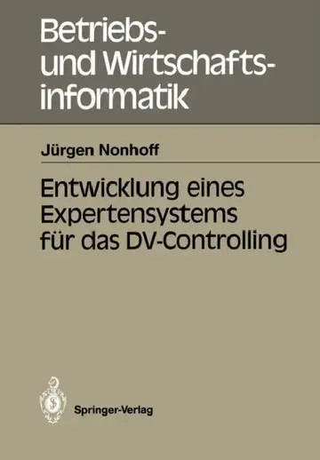 Cover of Entwicklung Eines Expertensystems Für Das DV-Controlling