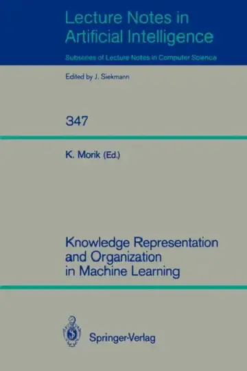 Cover of Knowledge Representation and Organization in Machine Learning