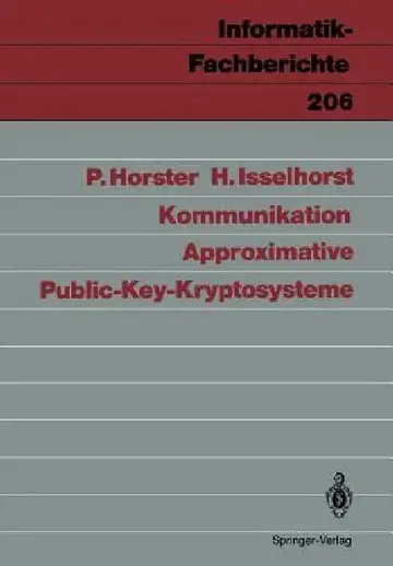 Cover of Approximative Public-Key-Kryptosysteme